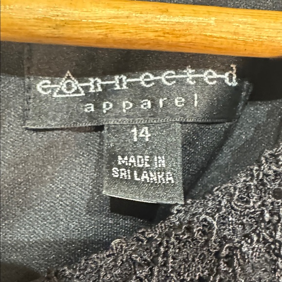 Connected Apparel Little Black Sleeveless Jewel Dress Size 14 - Picture 3 of 5